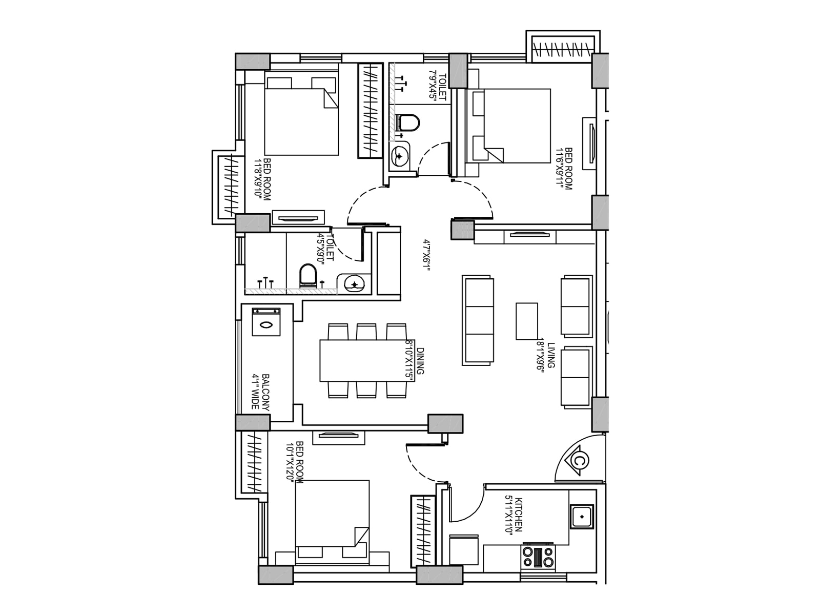 Floor-Plan-13-Sattvik-Gateway-Kolkata-5431947_1200_1600 Sattvik Gateway – New Town, Kolkata Your Gateway to Sophisticated Living