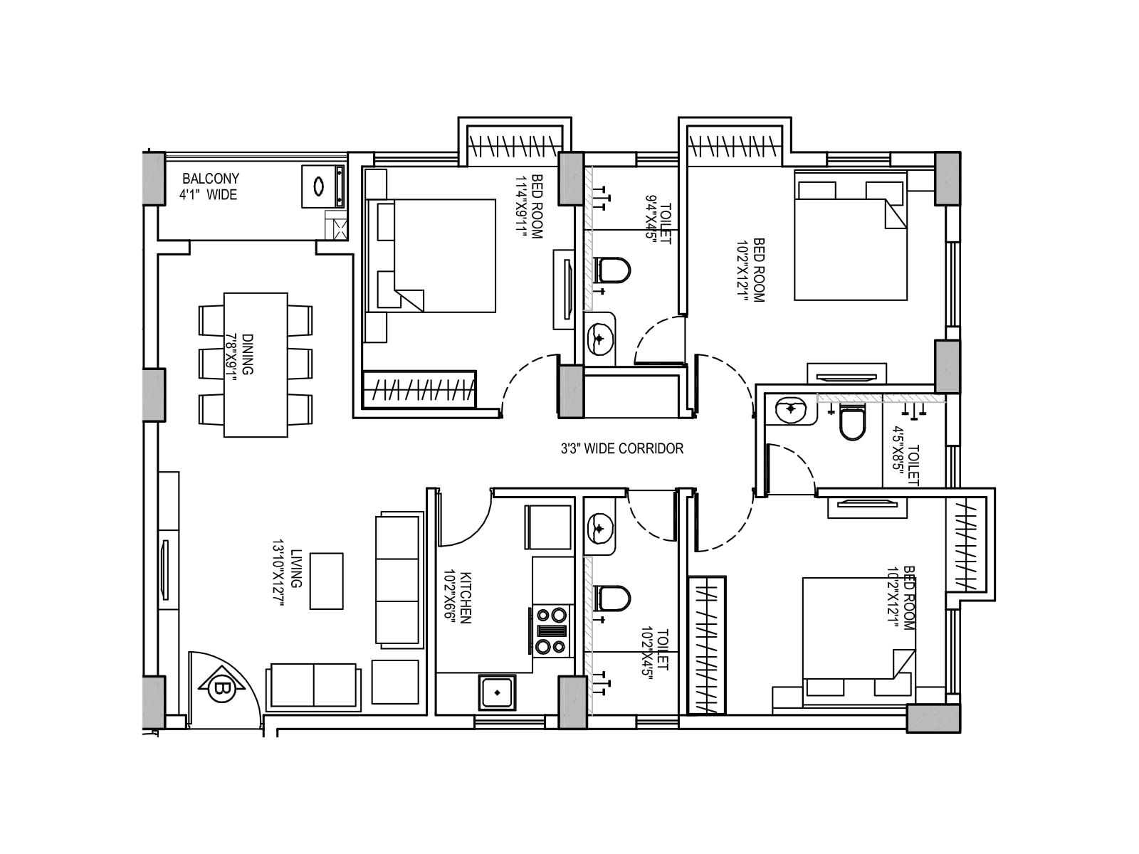 Floor-Plan-14-Sattvik-Gateway-Kolkata-5431947_1200_1600 Sattvik Gateway – New Town, Kolkata Your Gateway to Sophisticated Living