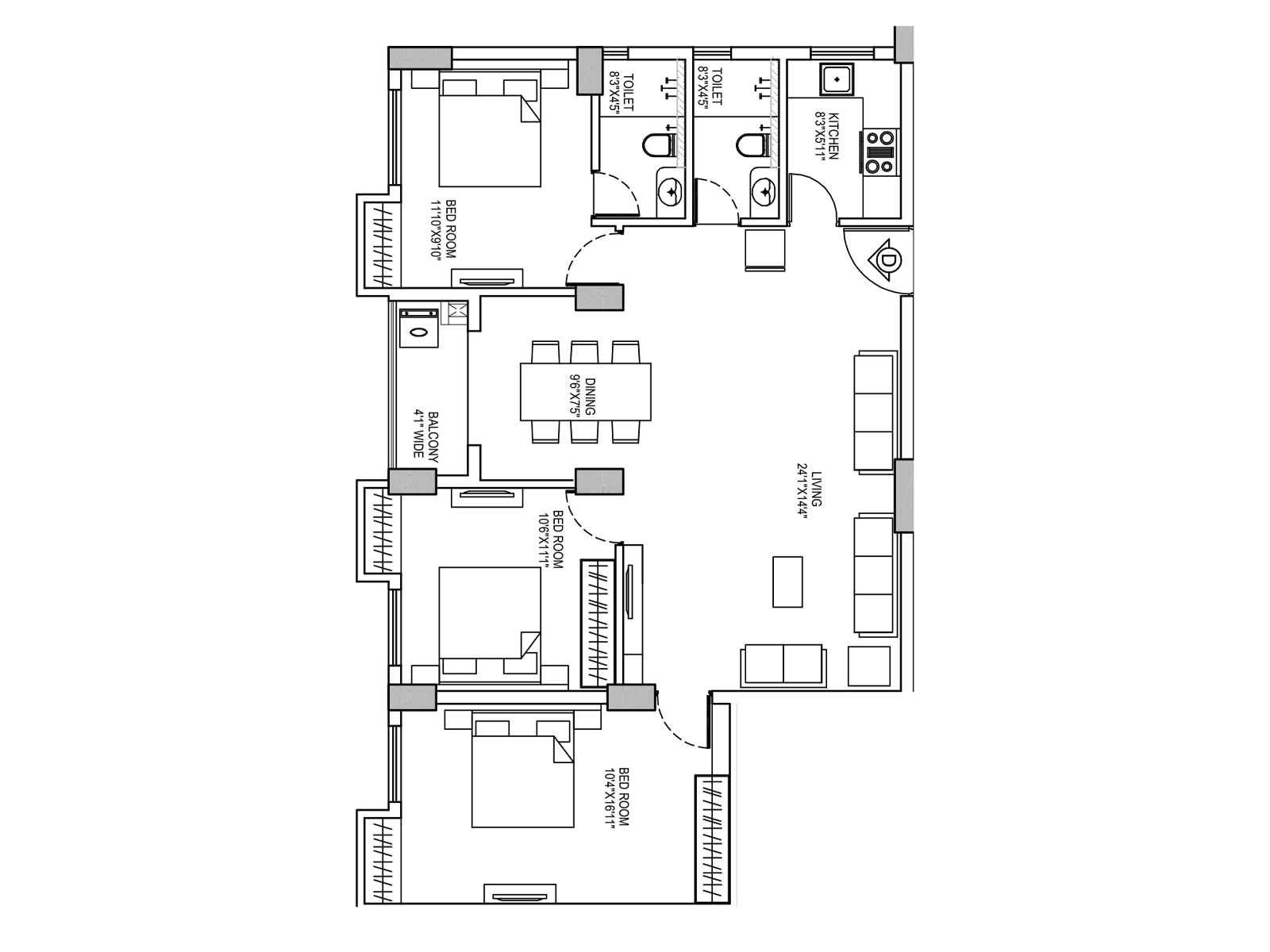Floor-Plan-15-Sattvik-Gateway-Kolkata-5431947_1200_1600 Sattvik Gateway – New Town, Kolkata Your Gateway to Sophisticated Living