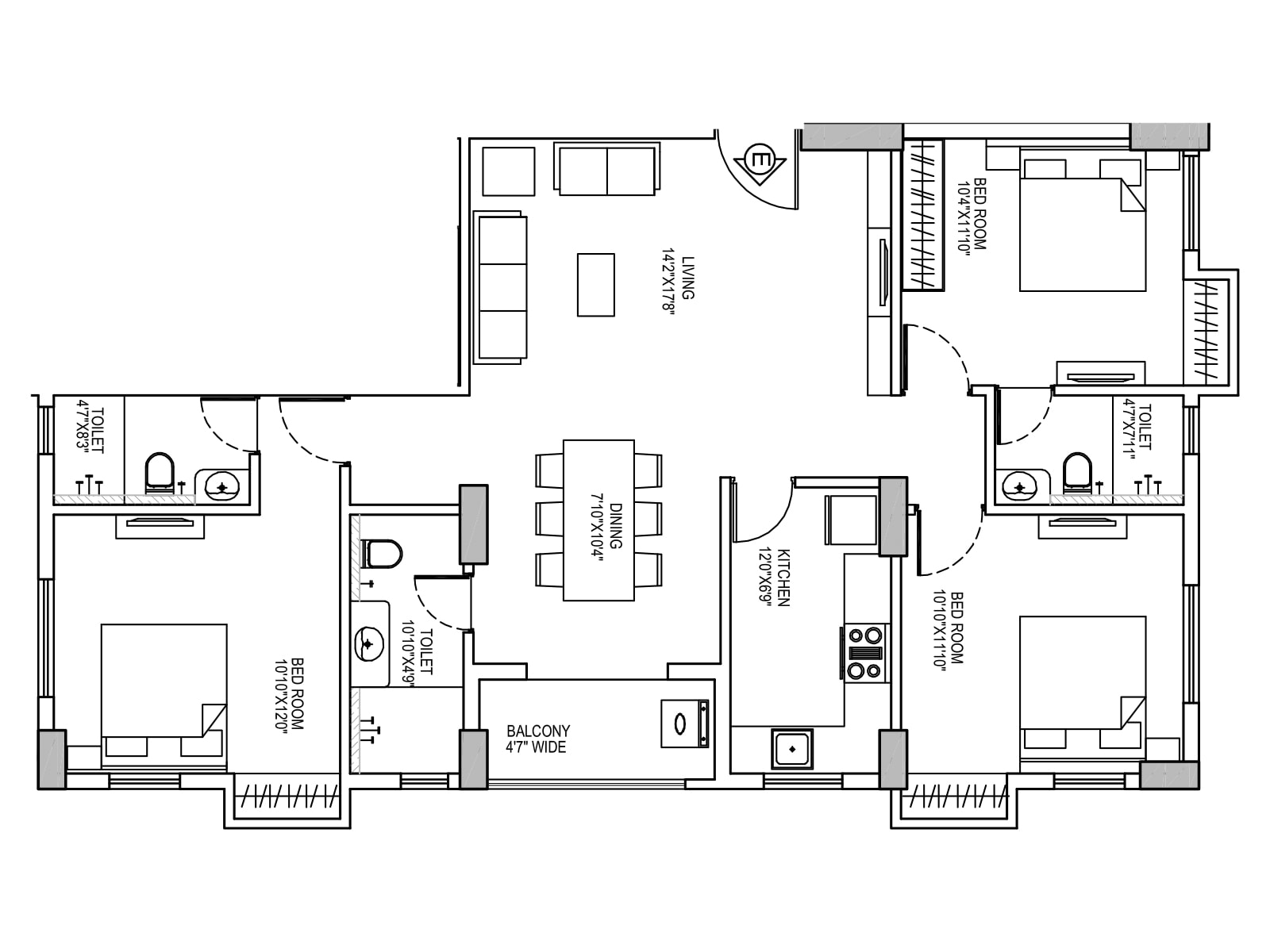 Floor-Plan-16-Sattvik-Gateway-Kolkata-5431947_1200_1600 Sattvik Gateway – New Town, Kolkata Your Gateway to Sophisticated Living