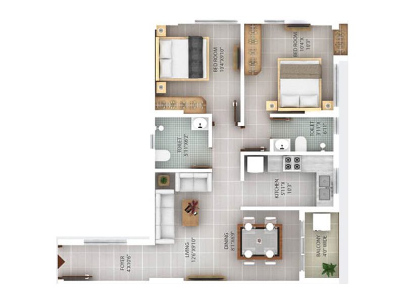 Southern Woods | 2 & 3 BHK Apartments with Private Terraces | Garia, Kolkata