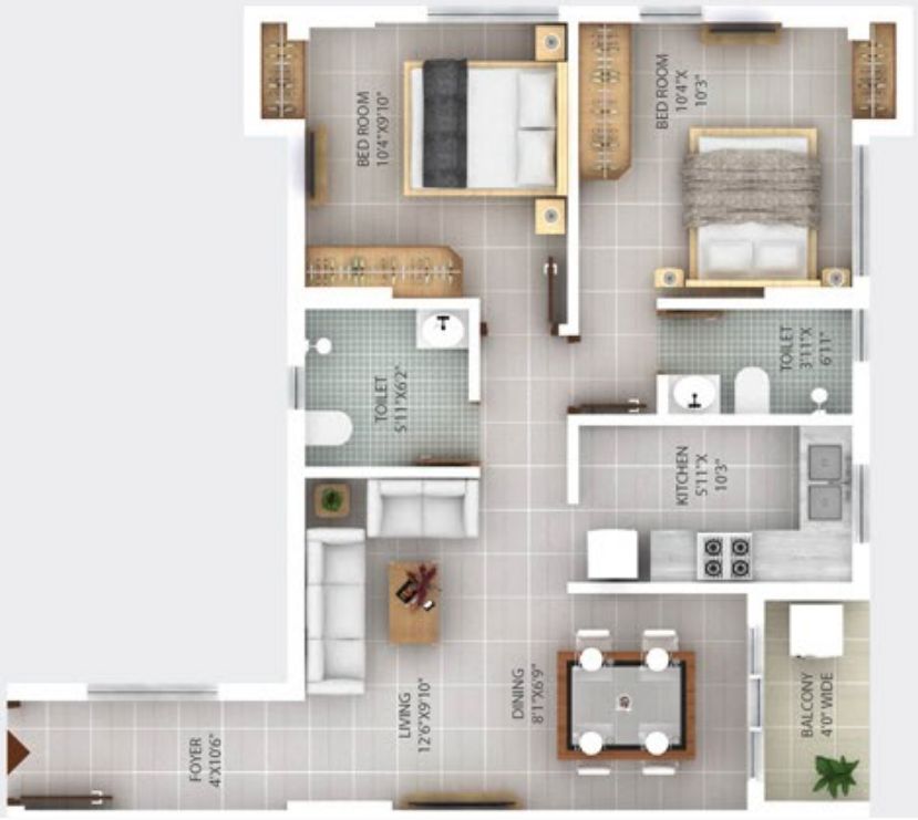 Southern Woods | 2 & 3 BHK Apartments with Private Terraces | Garia, Kolkata