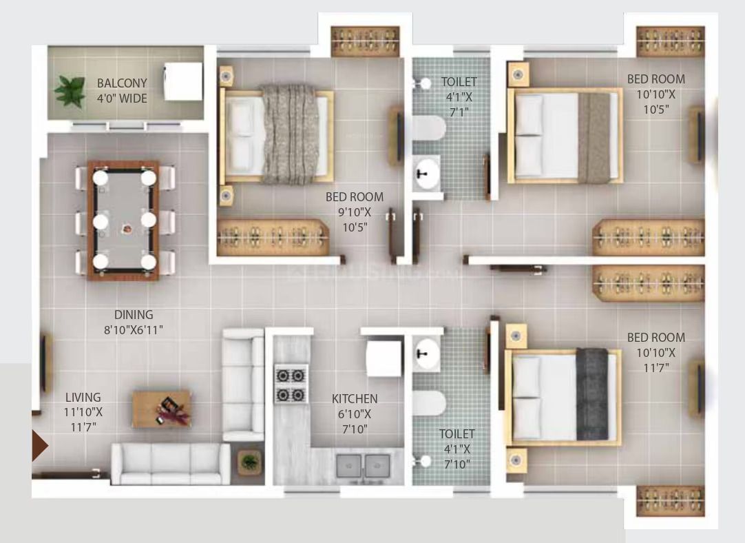 Southern Woods | 2 & 3 BHK Apartments with Private Terraces | Garia, Kolkata