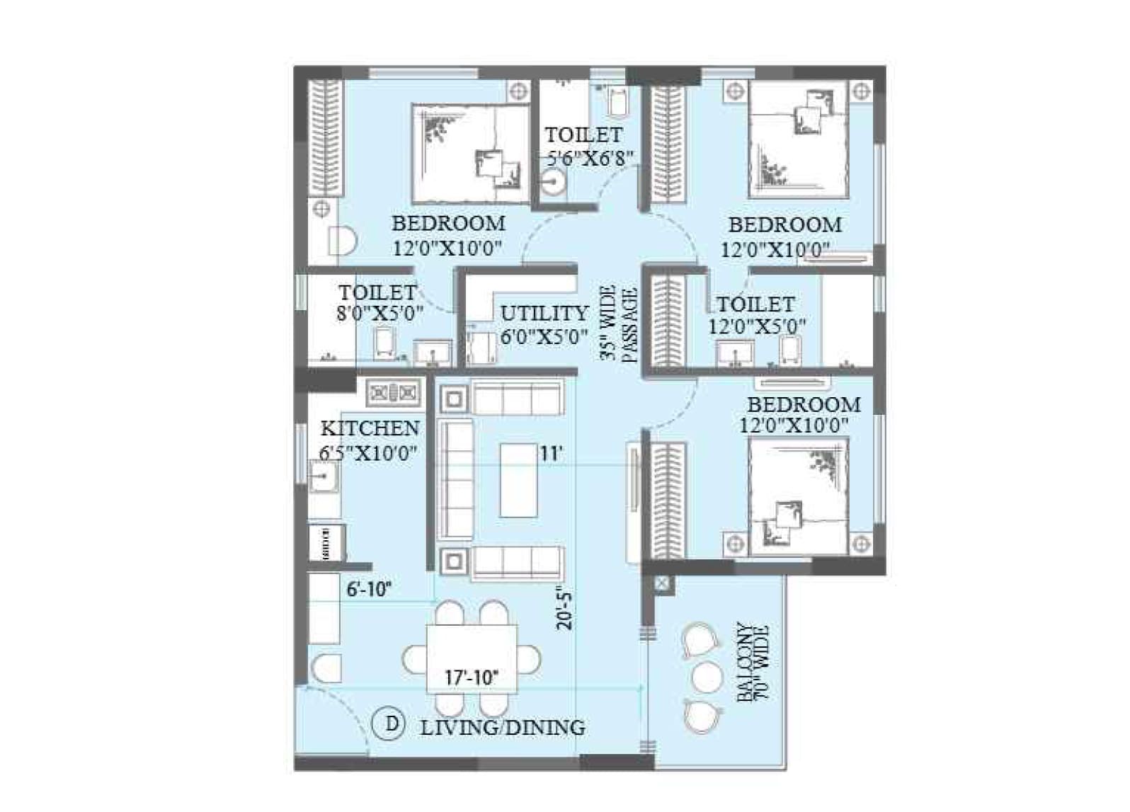 Floor-Plan-24-Amar-Kingslynn-Residency-Kolkata-5450587_1147_1596 Kingslynn Residency by Amar Tree Group & Martin Infraprojects