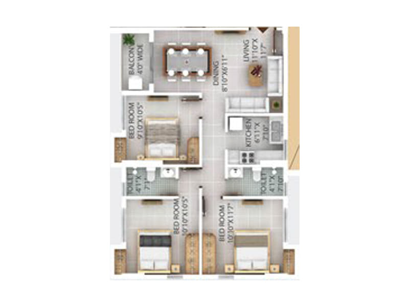 Southern Woods | 2 & 3 BHK Apartments with Private Terraces | Garia, Kolkata