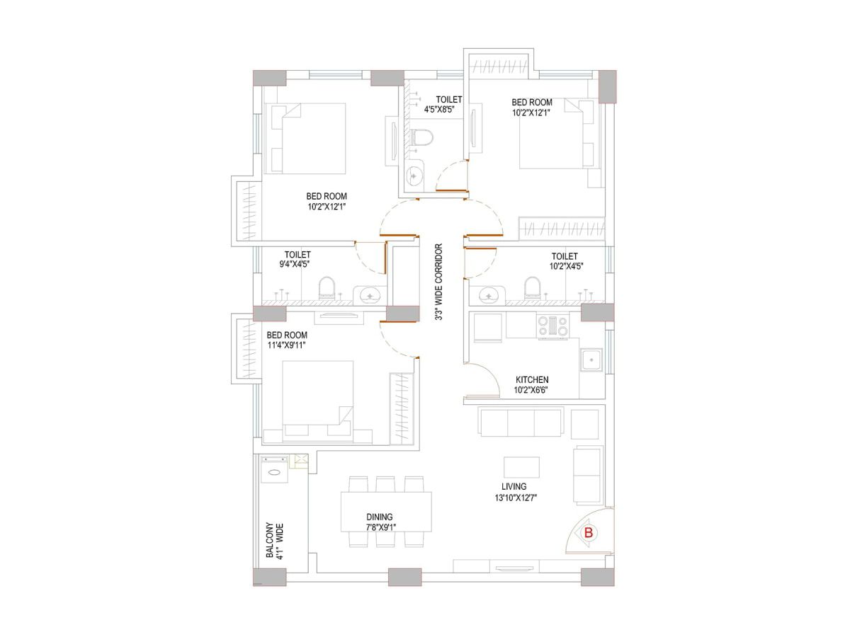 Floor-Plan-8-Sattvik-Gateway-Kolkata-5431947_900_1200 Sattvik Gateway – New Town, Kolkata Your Gateway to Sophisticated Living