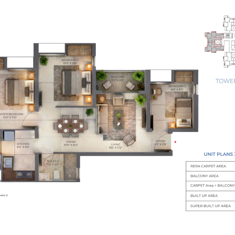 DTC Downtown Rajarhat — 2, 3 & 4 BHK Residences on Rajarhat Main Road, North 24 Parganas, Kolkata