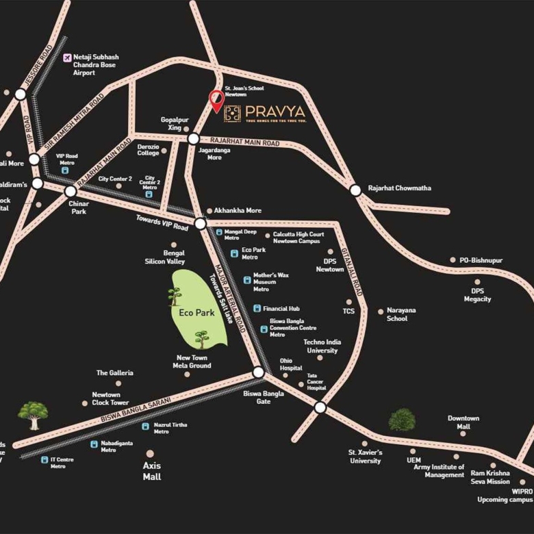 Pravya — True Homes for the True You | Rajarhat Newtown, Kolkata