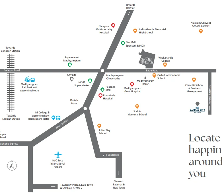 DTC Good Earth — 2 & 3 BHK Residences on Badu Road, Madhyamgram, North Kolkata