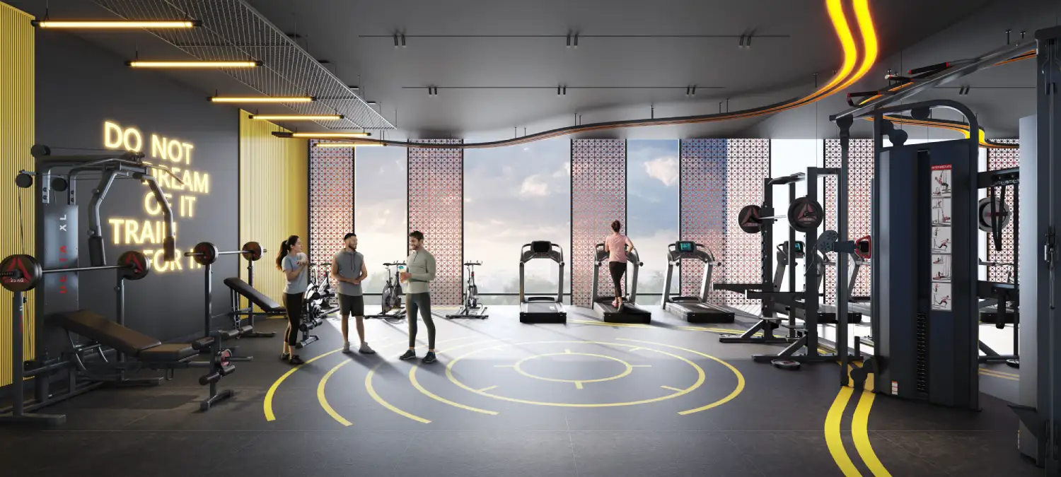 gymnasium DTC Downtown Rajarhat — 2, 3 & 4 BHK Residences on Rajarhat Main Road, North 24 Parganas, Kolkata