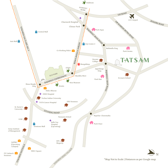 Tatsam Phase 1 — 3 & 4 BHK Residences on Newtown–Rajarhat Expressway, Kolkata